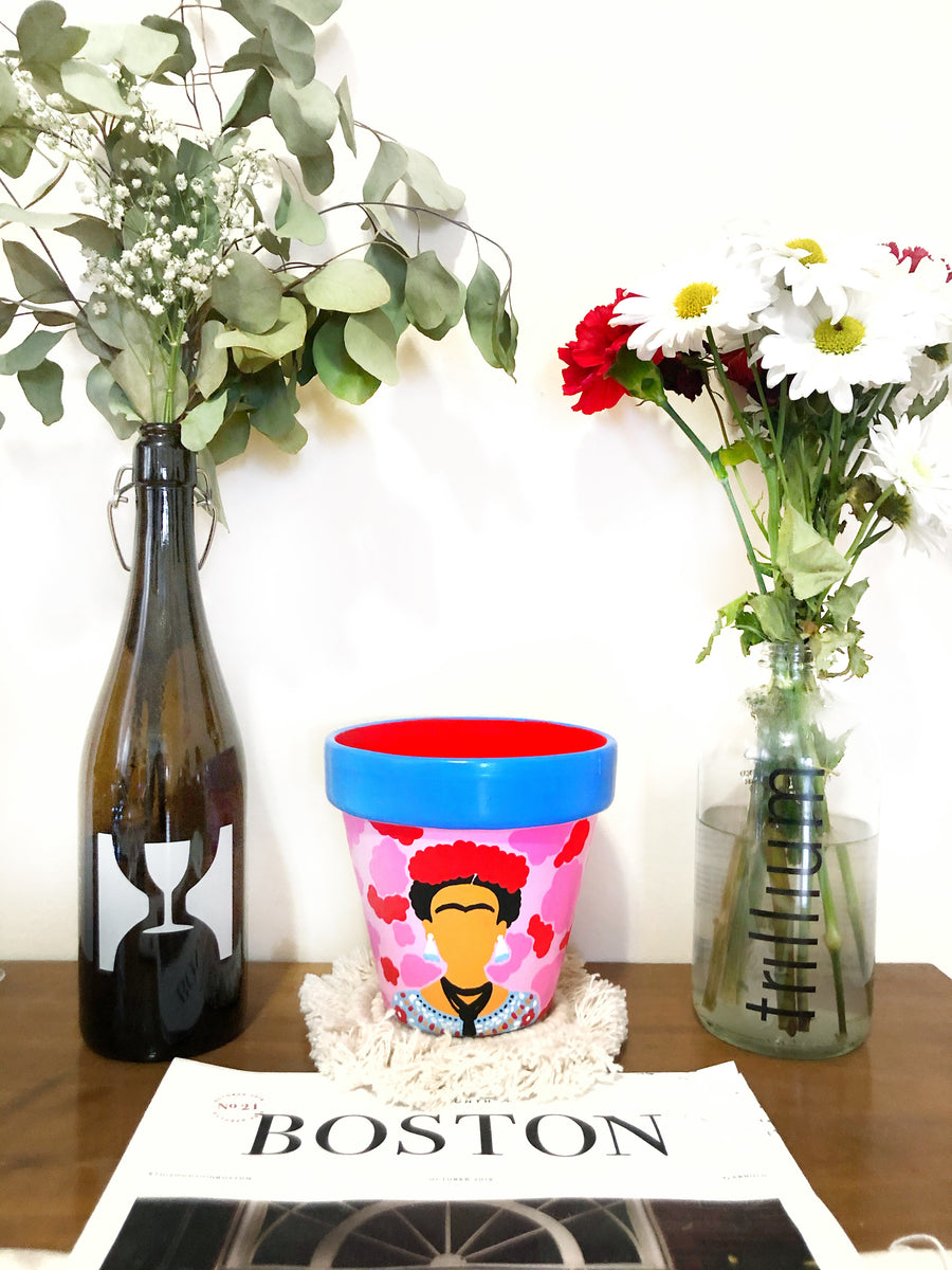 frida kahlo hanging planter Frida Kahlo Planter | The Blank Canvas Company