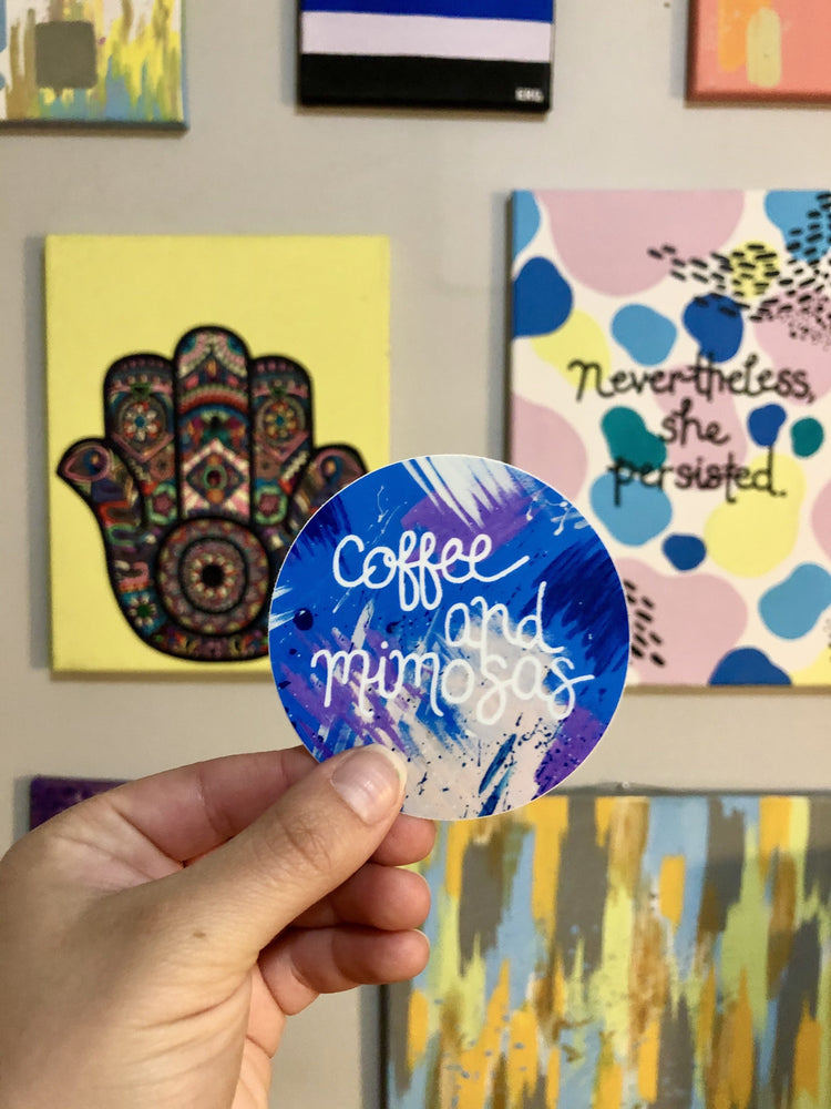 Coffee & Mimosas Sticker
