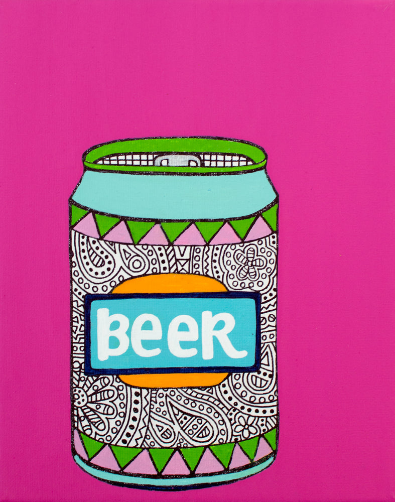 Bold Beer Can Print