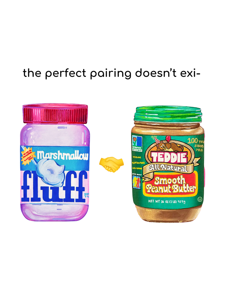 Teddie Peanut Butter & Fluff Couples Card
