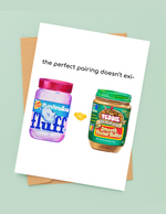 Teddie Peanut Butter & Fluff Couples Card