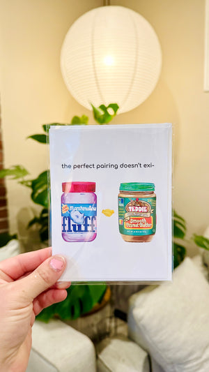 Teddie Peanut Butter & Fluff Couples Card