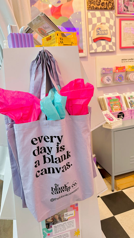 Every Day is a Blank Canvas Branded Tote Bag