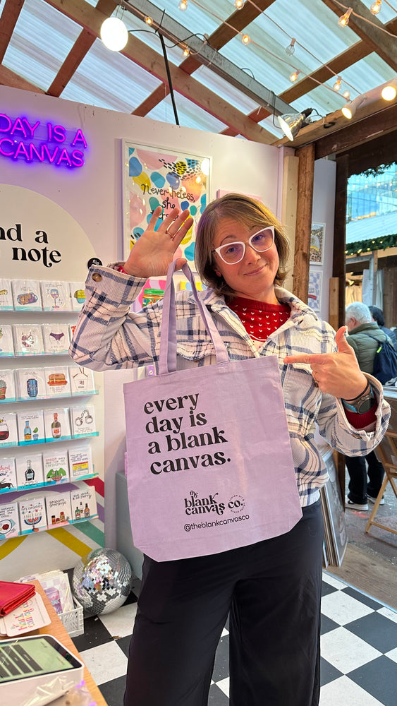 Every Day is a Blank Canvas Branded Tote Bag