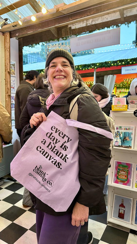 Every Day is a Blank Canvas Branded Tote Bag