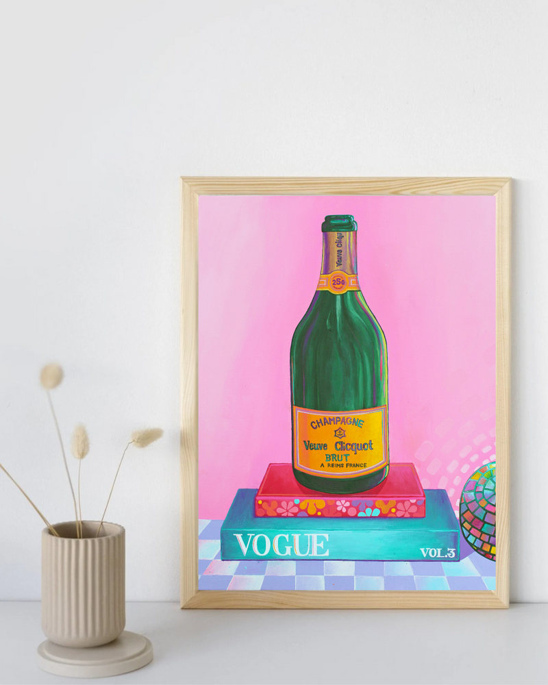 Veuve Cliquot Champagne Print