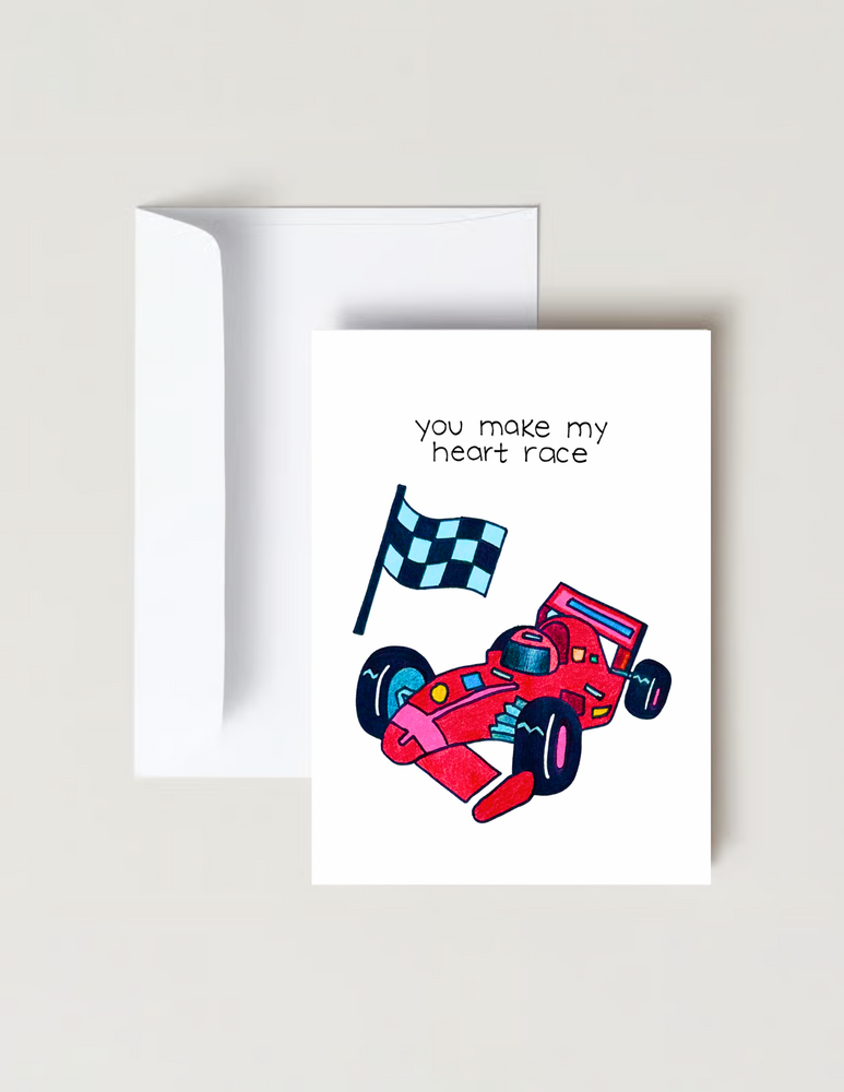 You Make My Heart Race - F1 Racing Couples Card