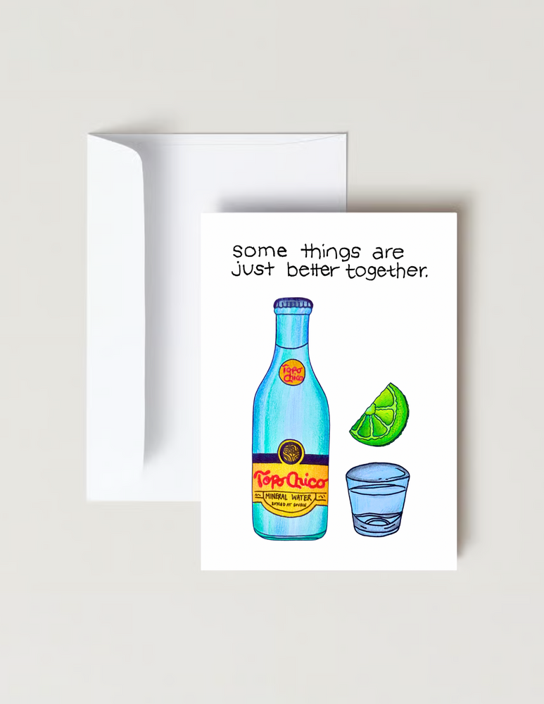 Topo Chico Ranch Water Wedding & Engagement Card