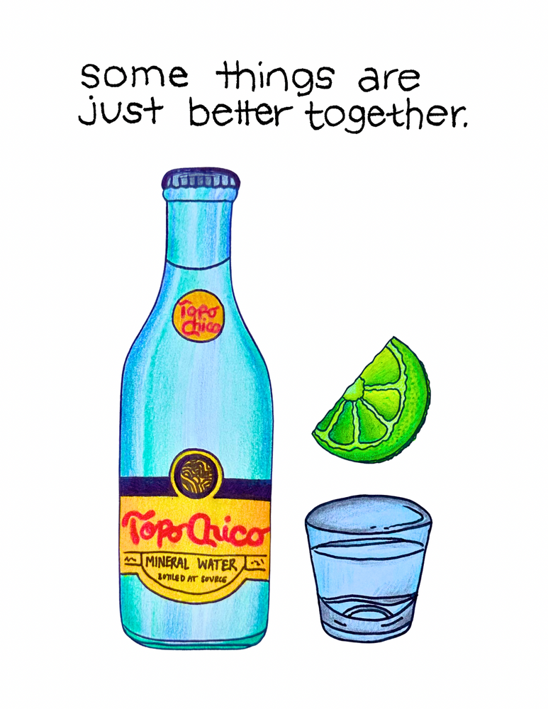 Topo Chico Ranch Water Wedding & Engagement Card