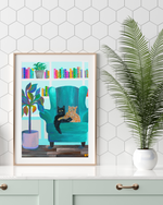 Cat Lounge Print