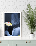 Girl With The Yellow Flower Print