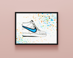 Nike Shoe Print