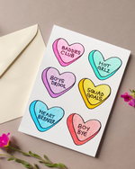 Candy Hearts Galentine's Day Card