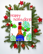 Happy Holly-Days Holiday Card
