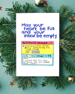 Inbox Empty Holiday Card