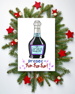 Prosecc-HO HO HO Holiday Card