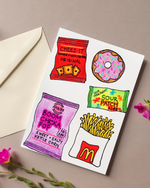 You're a Snack Couples Card