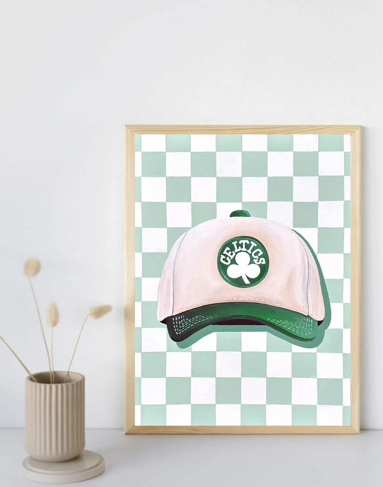 Celtics Hat Print (Boston Sports Series)