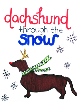 
                
                    Load image into Gallery viewer, Daschund Through The Snow Holiday Card
                
            