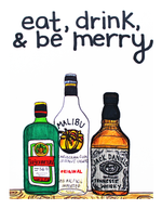 Eat, Drink, & Be Merry Holiday Card