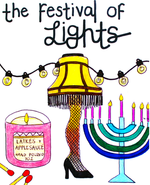 
                
                    Load image into Gallery viewer, Festival of Lights Hanukkah Card
                
            