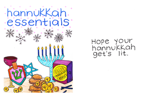 Hanukkah Essentials Holiday Card