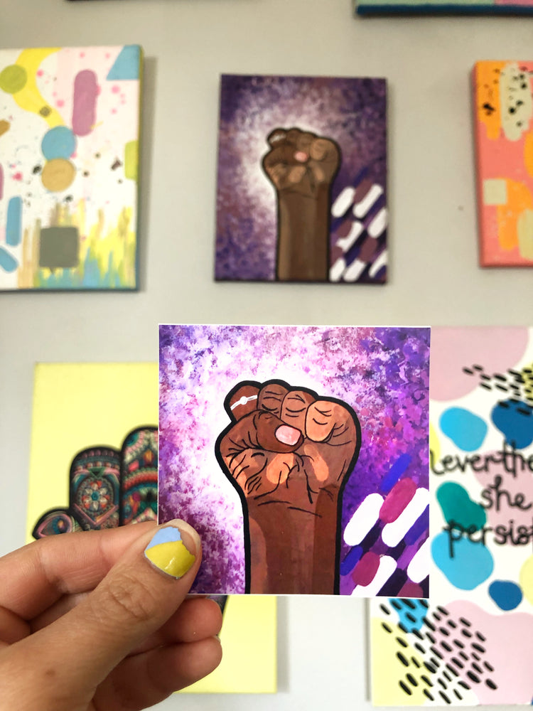 My “Smash The Patriarchy” sticker is a statement piece that brings empowering vibes into your home. Whatever you’re fighting for, this sticker will offer a pop of color to your water bottle, laptop, cooler, or notebook with a meaningful message.