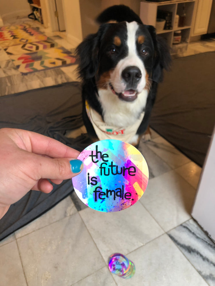 
                
                    Load image into Gallery viewer, The Future is Female Sticker
                
            