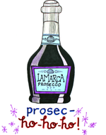 Prosecc-HO HO HO Holiday Card