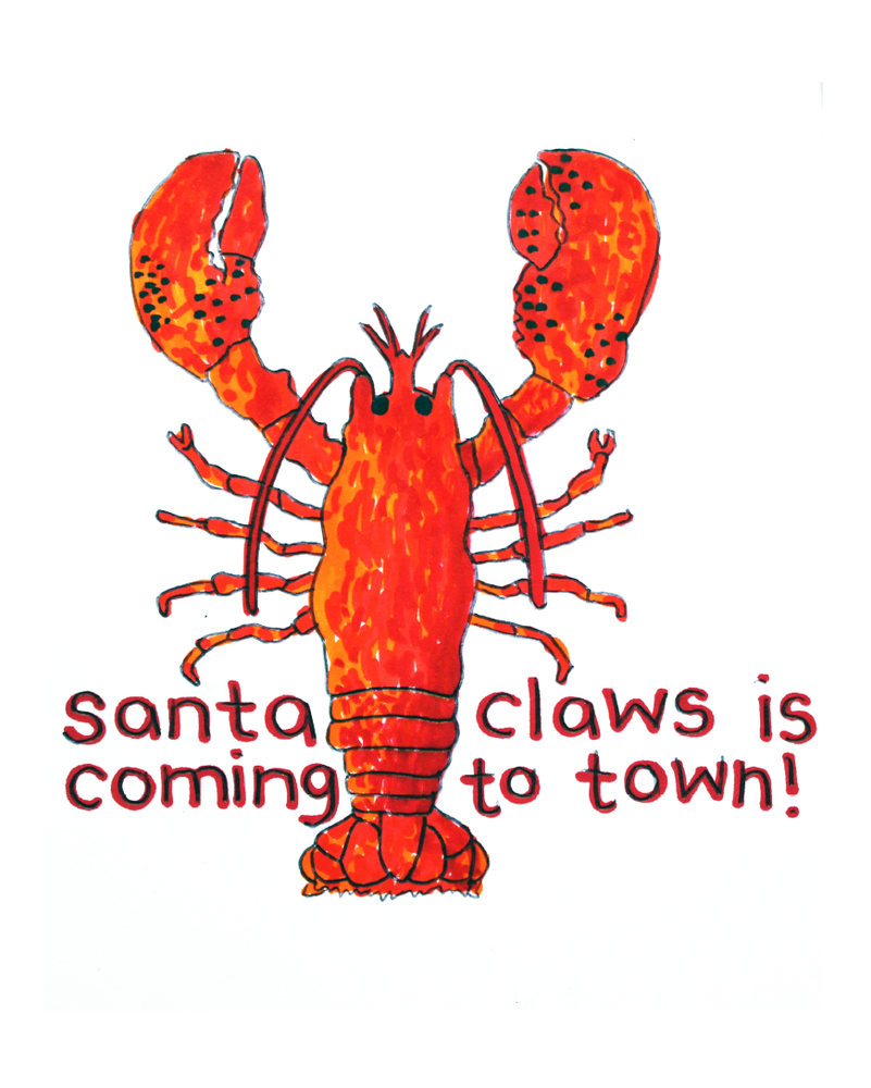 Santa Claws Holiday Card