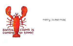 Santa Claws Holiday Card