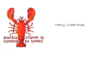 
                
                    Load image into Gallery viewer, Santa Claws Holiday Card
                
            