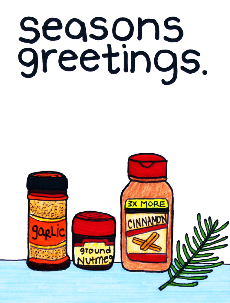 Seasons Greetings Holiday Card