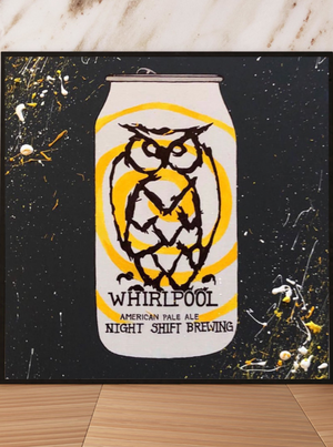 My “Night Shift Whirlpool” art print is a playful take on one of my favorite Boston beers. It captures all of the beautiful details of Night Shift's logo, plus a touch of paint splatter to keep things fun and different. This is a great piece of artwork for any craft beer lover! Prints available in 8"x10" or 11"x14".