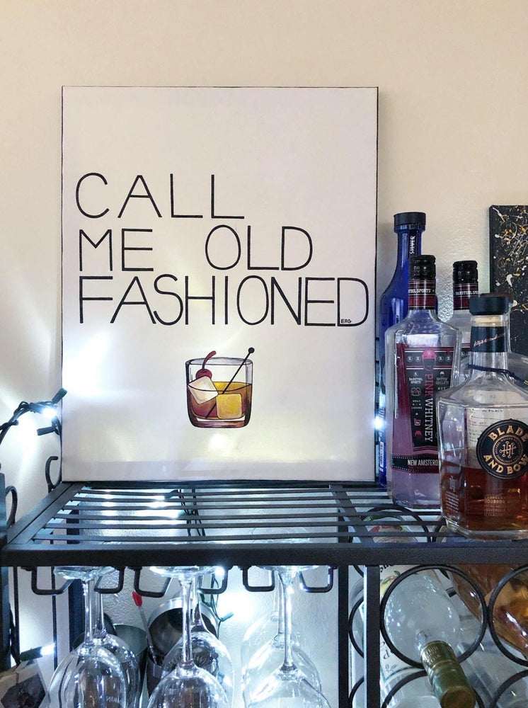 My “Call Me Old Fashioned” art print was created for my bourbon drinkers. It's an ode to boyfriend’s go-to cocktail of choice. Simple, sweet, and reliable - just like him. This print is my best seller. It comes in 8"x10" or 11"x14".