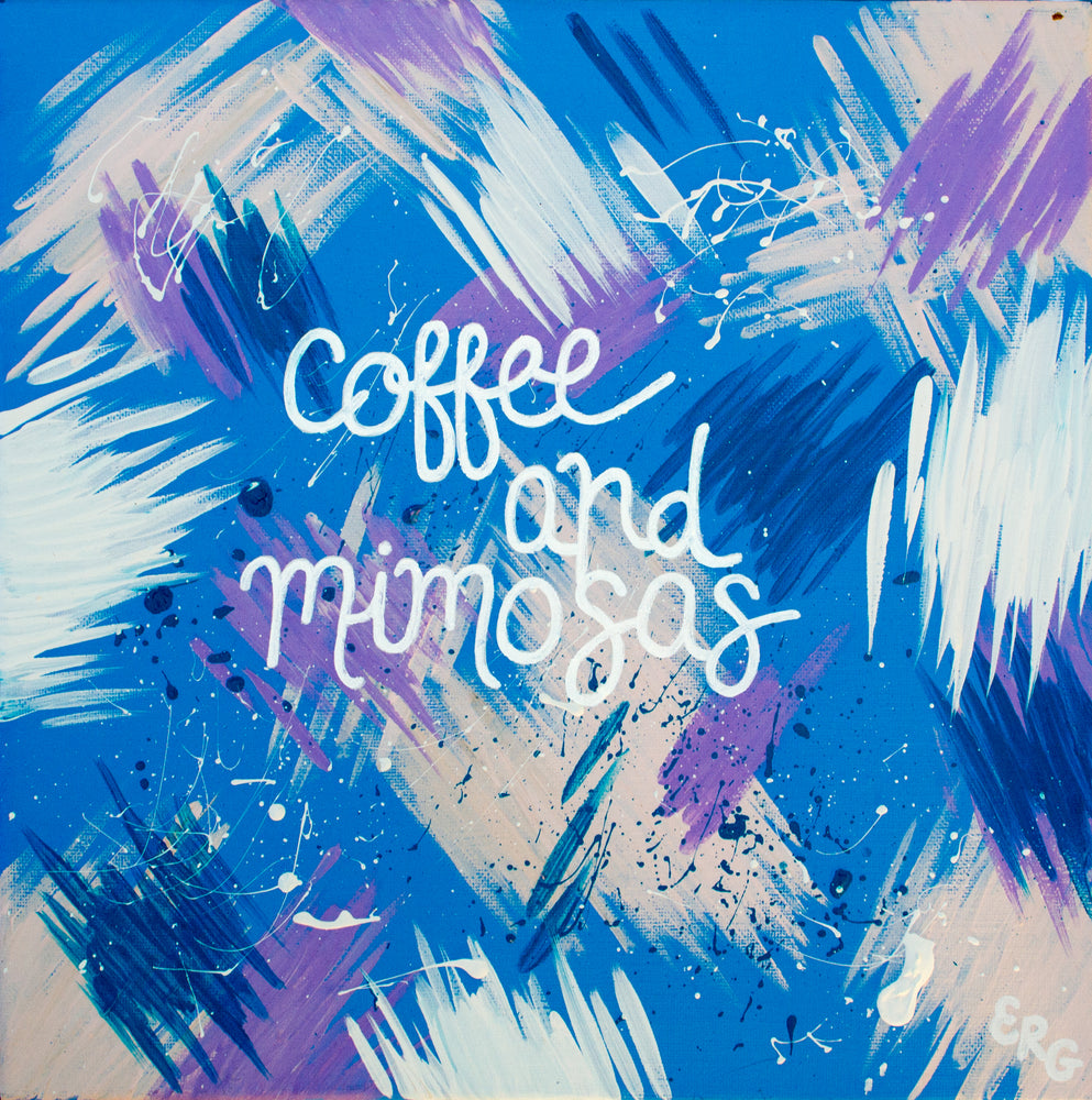 The “Coffee & Mimosas” art print pairs together my two favorite breakfast drinks. It’s a little energy mixed with an little bit of party. If you need some coffee bar art, or just a coffee (*raises hand*), this one’s for you. The print comes in 8"x10" or 11"x14".