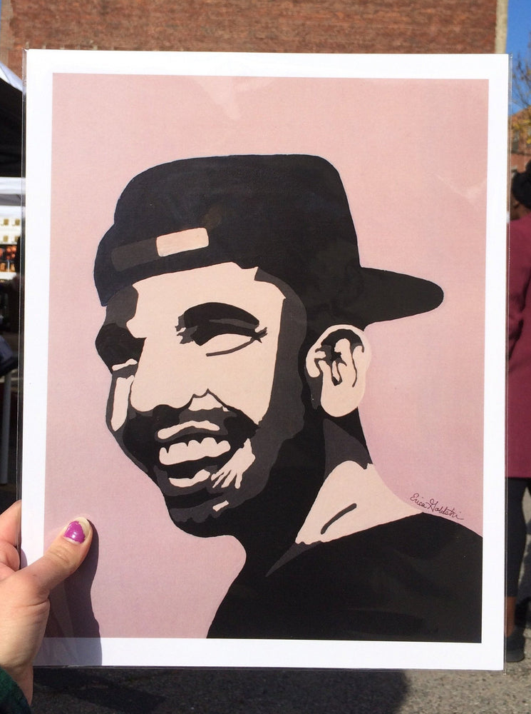 My “Drake” print is an abstract portrait of one of my favorite music artists and rappers of all time - Drake. I can always be in the mood for "Best I Ever Had" or "Nice For What." This print is available in 8"x10" or 11"x14".