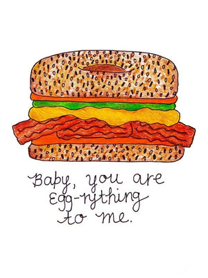 
                
                    Load image into Gallery viewer, My 4-pack of Couples Cards feature 4 different punny love-inspired designs for you to give to your bae for various occasions: 1) &amp;#39;You Are Egg-rything&amp;#39; | 2) &amp;#39;Send The Noods&amp;#39; | 3) &amp;#39;You Are My Fire&amp;#39; | 4) &amp;#39;Grateful For You&amp;#39;
                
            