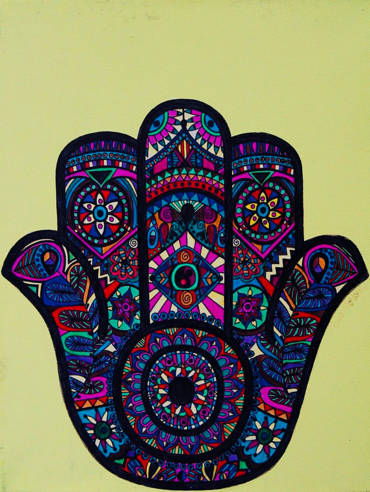 The “Colorful Hamsa” art print is a reminder that the universe has our back. It's meant to bring its owner happiness, luck, health and good fortune. The print is available in 8"x10" and 11"x14".