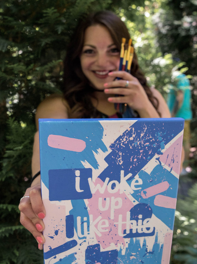 The “I Woke Up Like This” 8"x10" original canvas is inspired by the one, the only, Beyoncé. It’s a daily reminder that you have the same amount of hours in the day as Bey, don’t forget to crush it.
