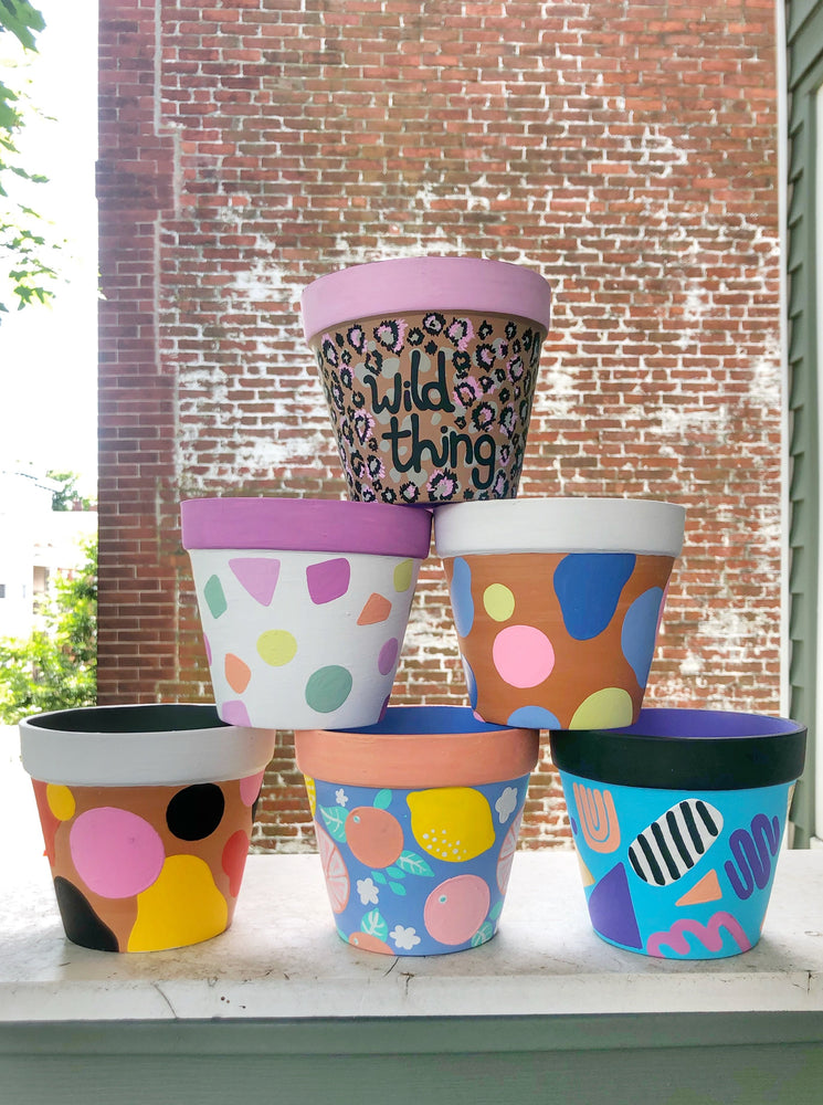 neon plant pots Neon Blob Planter