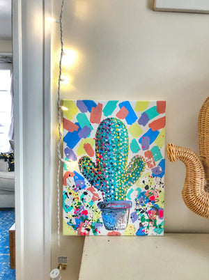 
                
                    Load image into Gallery viewer, The “Colorful Cactus” art print is a vibrant succulent-inspired piece. The neon shades are meant to add color and good vibes to your entertaining space! The print comes in 8&amp;quot;x10&amp;quot; or 11&amp;quot;x14&amp;quot;.
                
            
