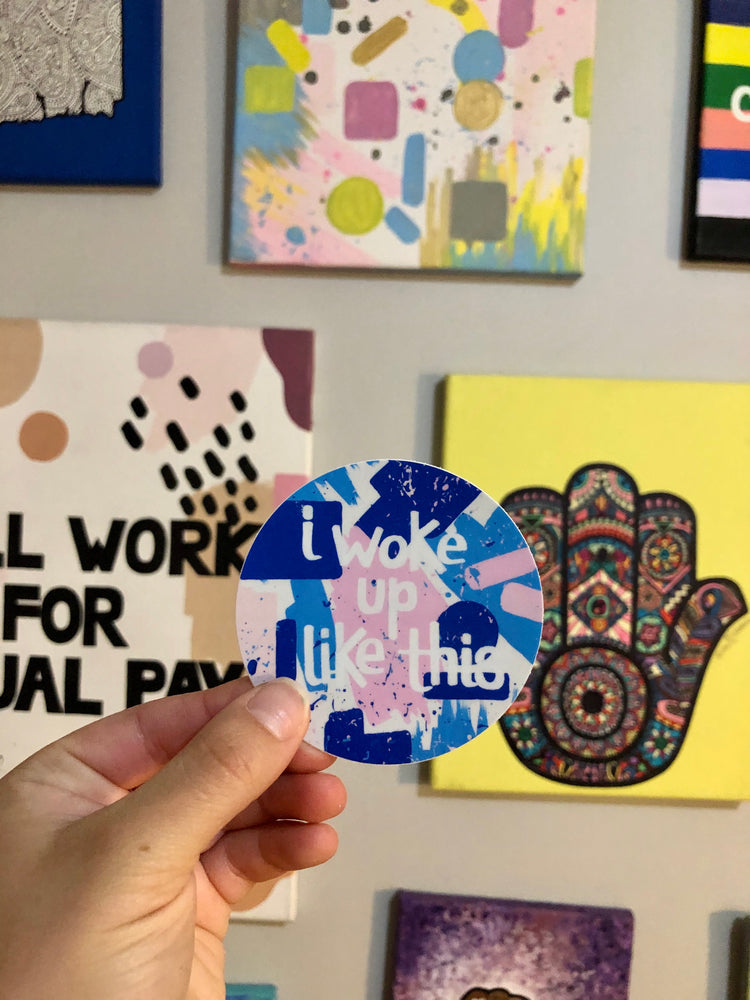 Ignite your inner girl boss with my Female Empowerment Stickers! They're the perfect way to spruce up your laptop, notebooks or Yeti coolers. They also make great gifts! Pair them with one of my homemade greeting cards and send a girlfriend something that will make her smile.  The “I Woke Up Like This” sticker is inspired by the one, the only, Beyoncé. It’s a daily reminder that you have the same amount of hours in the day as Bey, don’t forget to crush it.