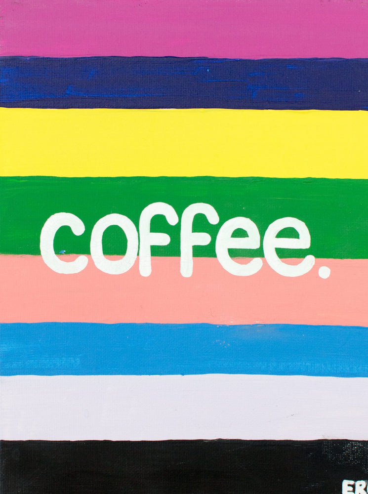 Ignite your inner girl boss with my Female Empowerment Stickers! They're the perfect way to spruce up your laptop, notebooks or Yeti coolers. They also make great gifts! Pair them with one of my homemade greeting cards and send a girlfriend something that will make her smile.  The "Colorful Coffee” sticker is designed for the bold coffee lover. It’s vibrant colors are a remind to be your bright and vibrant self - with or without the caffeine.